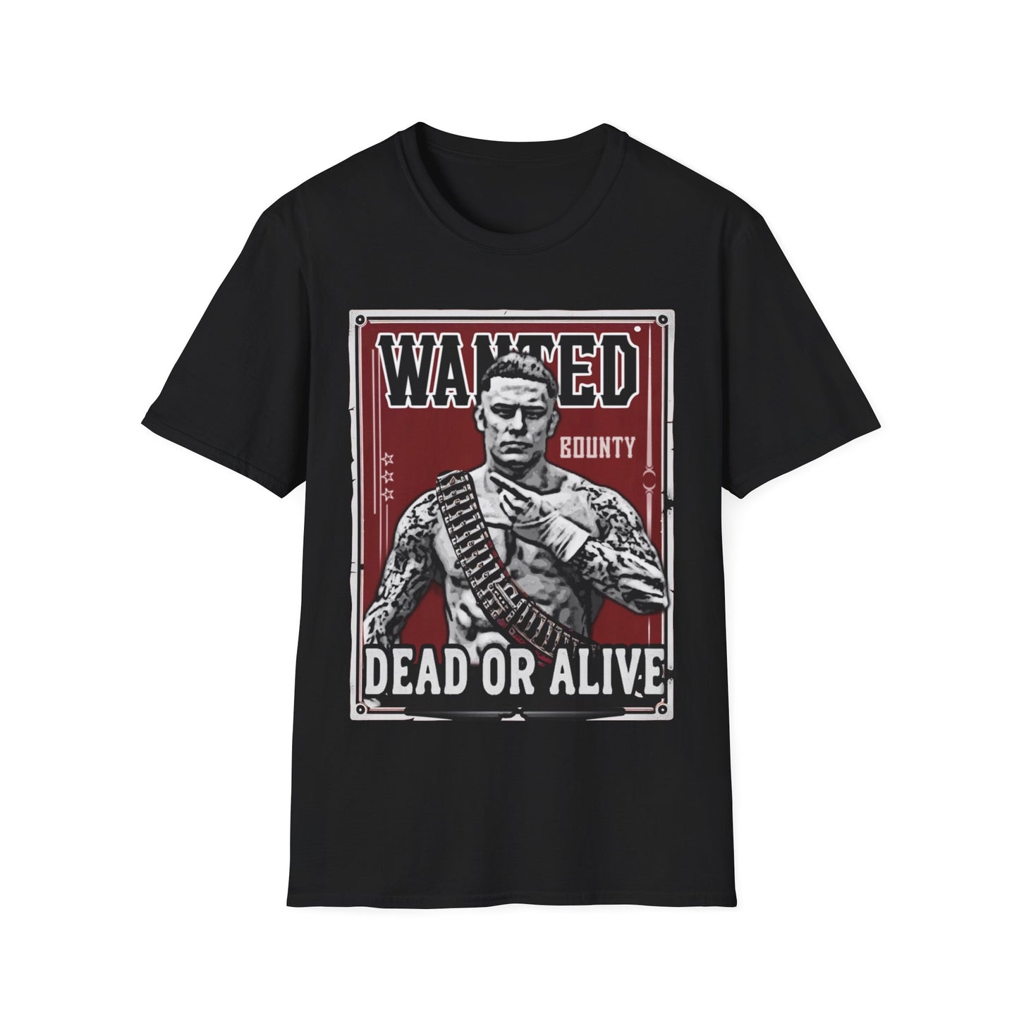 The Gangster Wanted Dead or Alive Unisex Softstyle T-Shirt